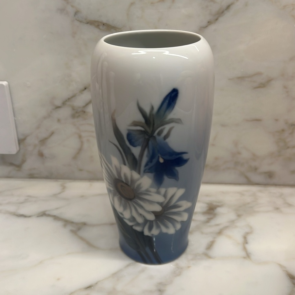 Royal Copenhagen Antique Hand Painted Porcelian Vase